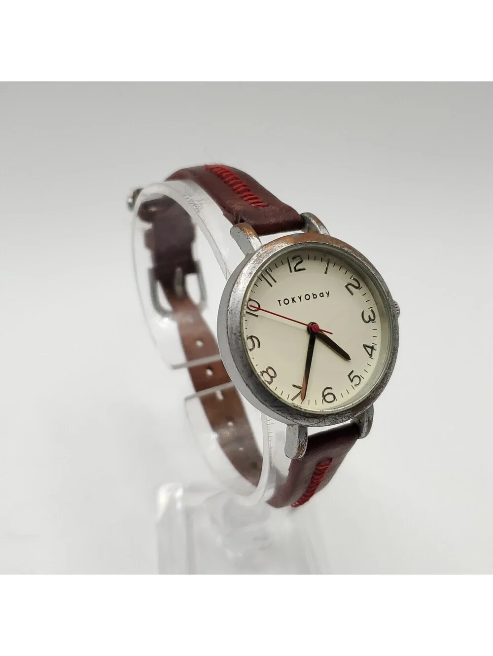 Tokyo Bay Quartz 30mm Womens Watch Silver Tone New Battery